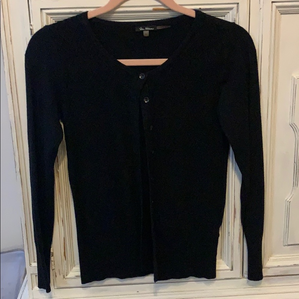 Black button down cardigan